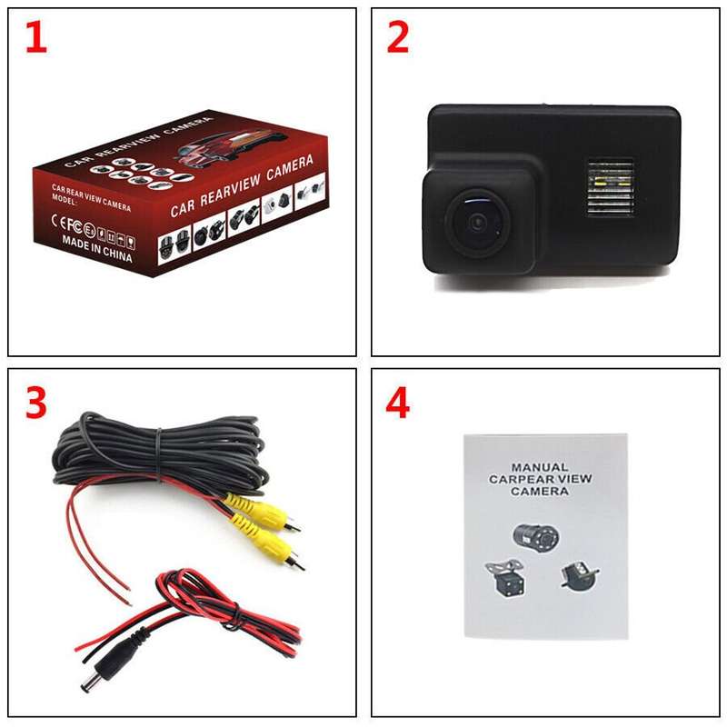 Car Reverse Backup Camera For Peugeot Partner MK2 5008 508 Number Plate Light