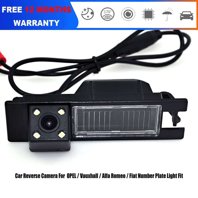 Car Rear Reverse Camera For Vauxhall Astra Mk5 H SRi VXR Mk6 Number Plate Light