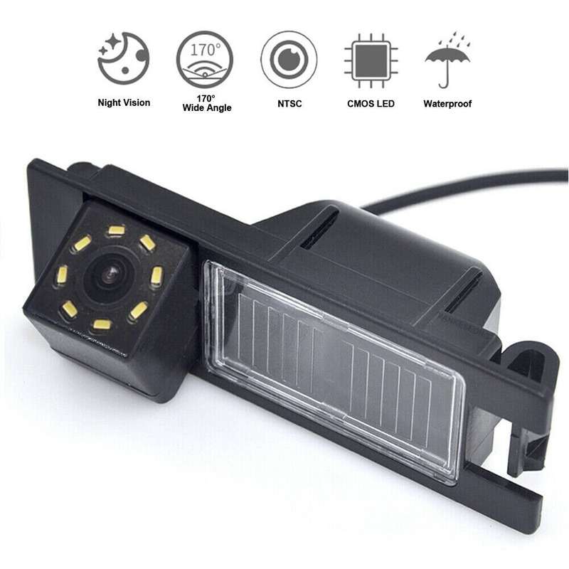 For Vauxhall Vectra C Tigra Vivaro Car Reverse Camera 8LED Rear View Parking Cam
