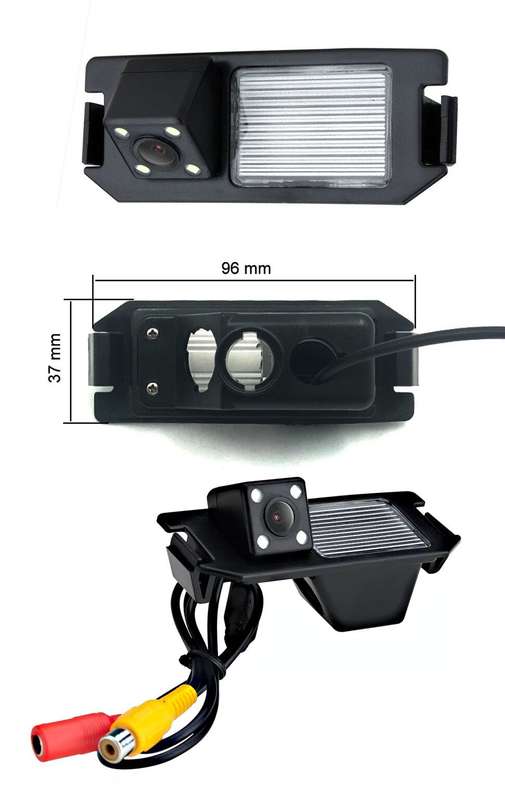 4LED Auto Rear View Camera For Hyundai i10 i20 i30 Mk1 Mk2 Veloster