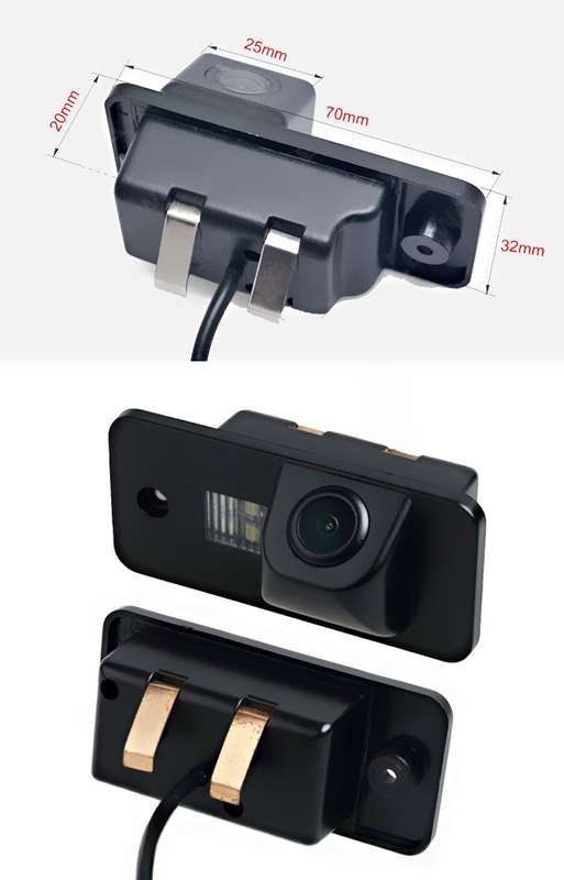 Car Rear View Reverse Camera For Audi A6 MK3 A8 S8 RS4 Avant Number Plate Light