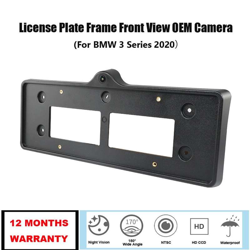 For BMW 3 series 2020 G20 G21 2020 Car Front View OEM Camera License Plate Frame
