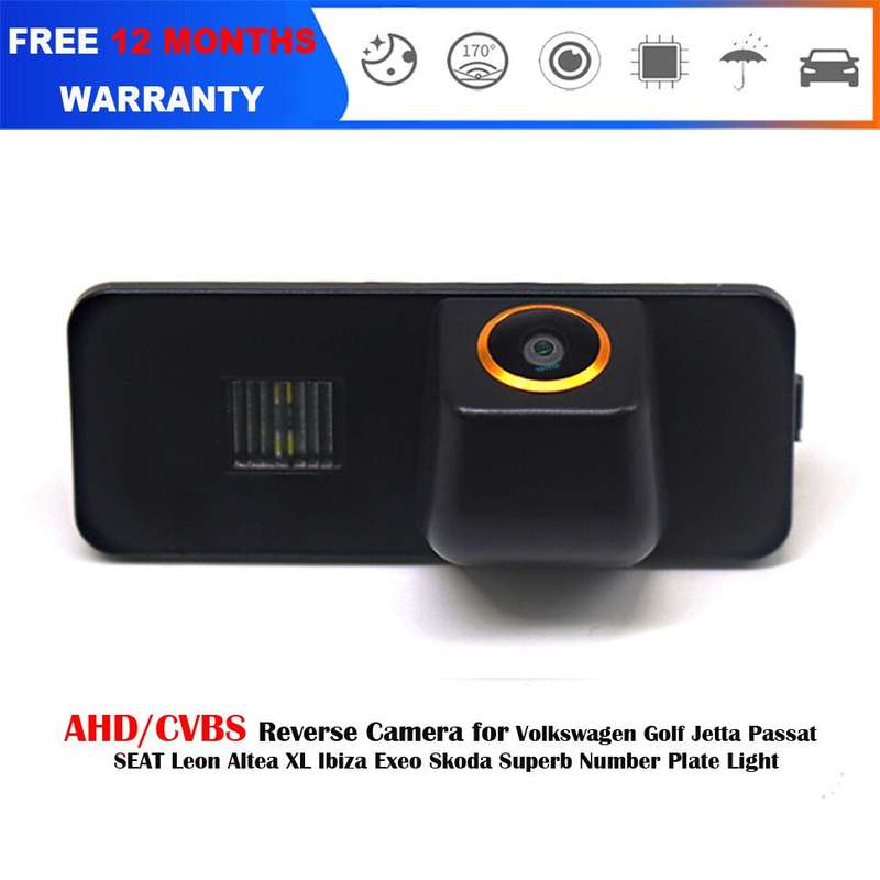 AHD 1080P Rear View Camera For VW Jetta MK6 Lupo T-Roc Rear License Plate Light