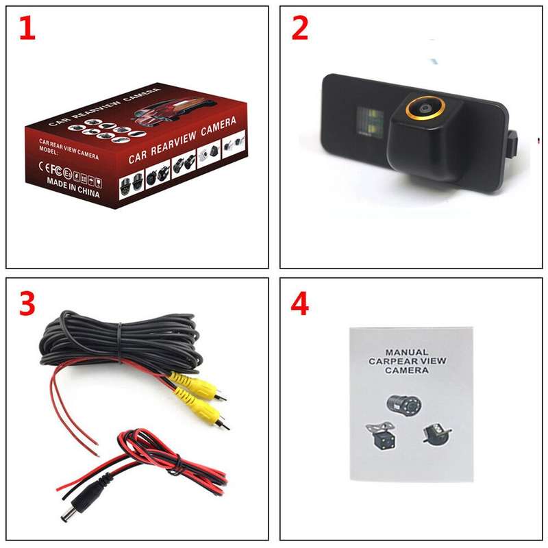 AHD 1080P Rear View Camera For VW Jetta MK6 Lupo T-Roc Rear License Plate Light