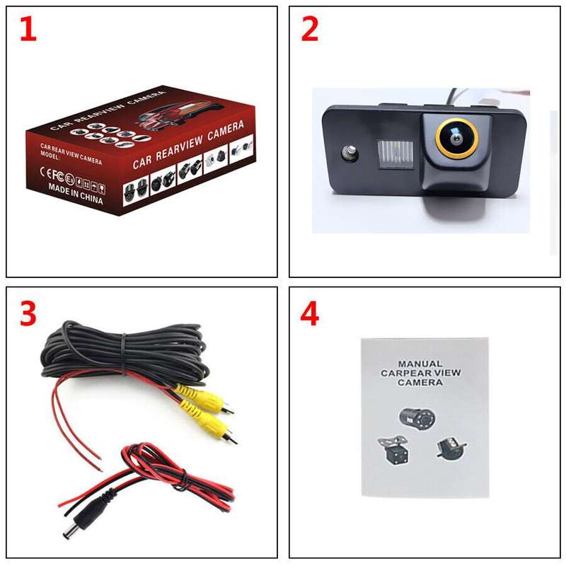 HD Reverse Camera For Audi A5 MK1 A6 MK3 A8 S8 RS4 AHD CVBS Number Plate Light