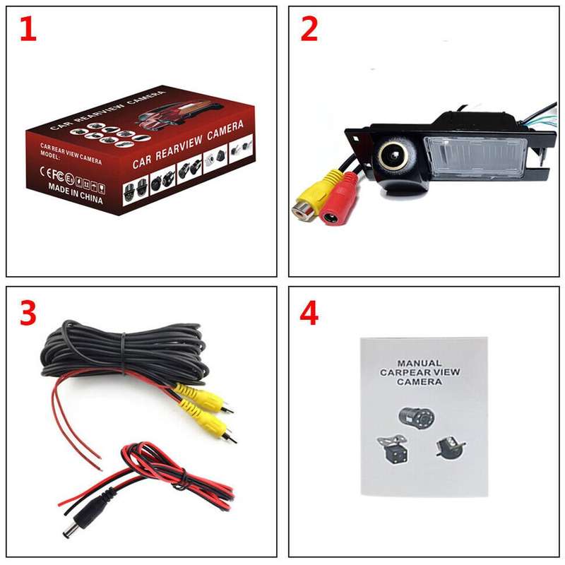 Reverse Camera For Vauxhall Insignia Corsa C D E Number Plate Light AHD 1080P