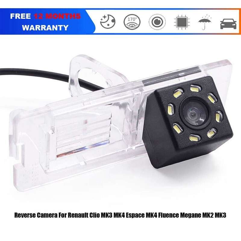 170° HD Auto Rear View Camera For Renault Clio MK3 MK4 Espace MK4