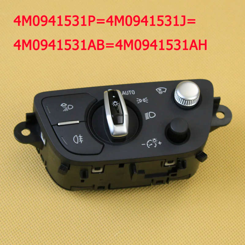 Headlight Headlamp Auto Control Head Light Multiple Switch Knob Head Up For AUDI A4 B9 S4 8W Q7 4...