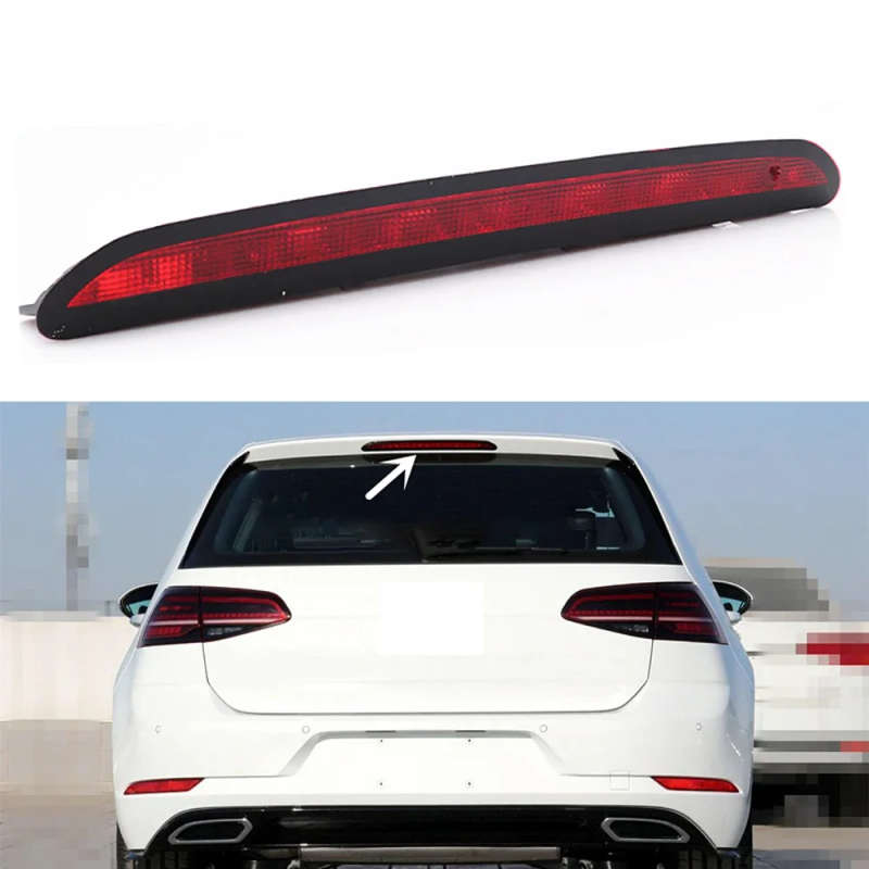 5GG945087C Rear LED Black &amp; Red Third Stop Lamp Additional Brake Light For Golf 7 Golf 7.5 R-...