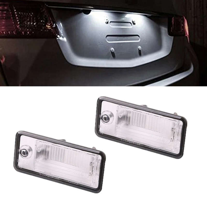 8E0807430A 8E0807430B left / Right License Plate Light Lamp Lens For AUDI A3 A4 S4 B6 B7 A6/S6 Q7...
