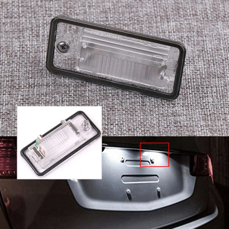 8E0807430A 8E0807430B left / Right License Plate Light Lamp Lens For AUDI A3 A4 S4 B6 B7 A6/S6 Q7...
