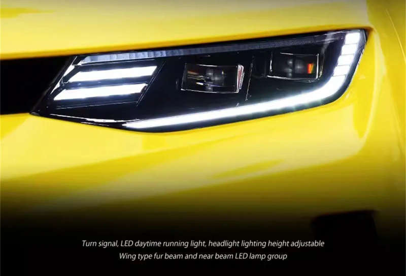 Car LED Headlight headlamp for Chevrolet camaro 16-20 Daytime Running DRL Turn signal