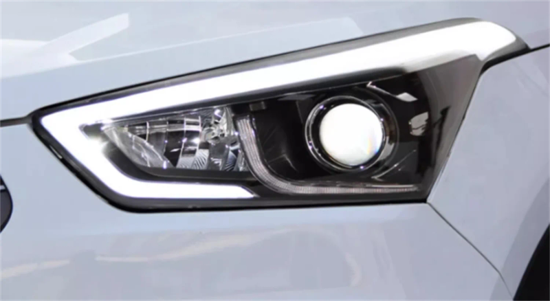 Car LED Headlight headlamp for  Hyundai IX25 15-19 Daytime Running DRL Turn signal