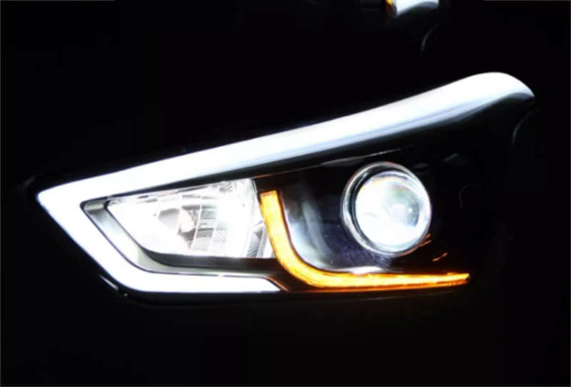 Car LED Headlight headlamp for  Hyundai IX25 15-19 Daytime Running DRL Turn signal