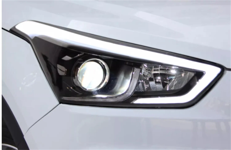 Car LED Headlight headlamp for  Hyundai IX25 15-19 Daytime Running DRL Turn signal