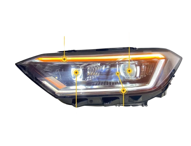 Car LED Headlight headlamp for VVolkswagen vw Sagitar jetta 19-21 Daytime Running DRL Turn signal