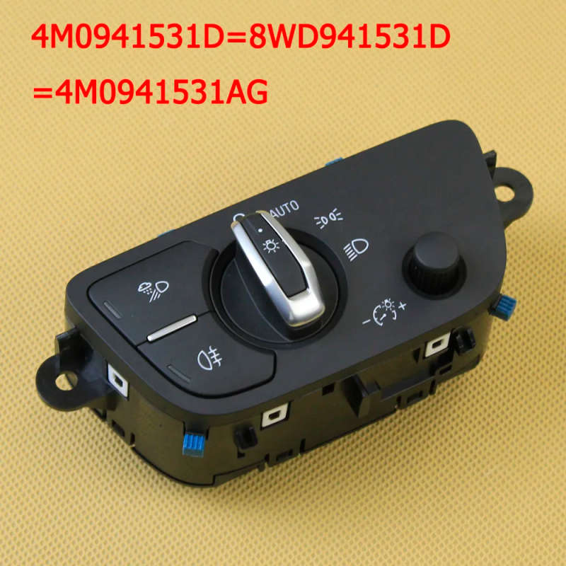Headlight Headlamp Auto Control Head Light Multiple Switch Knob For AUDI A4 B9 8W Q7 4M Q5 4M0941...
