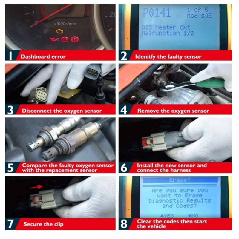L3AM-18-8G1B L3AM-18-8G1 L3AM-18-8G1A Upstream Lambda Probe Oxygen O2 Sensor Fit for Mazda MPV 2....