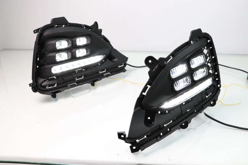 Led DRL Daytime Running Light for Hyundai i20 2018 Moving Yellow Turn Signals
