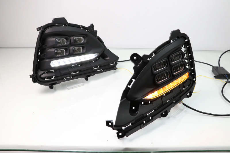 Led DRL Daytime Running Light for Hyundai i20 2018 Moving Yellow Turn Signals