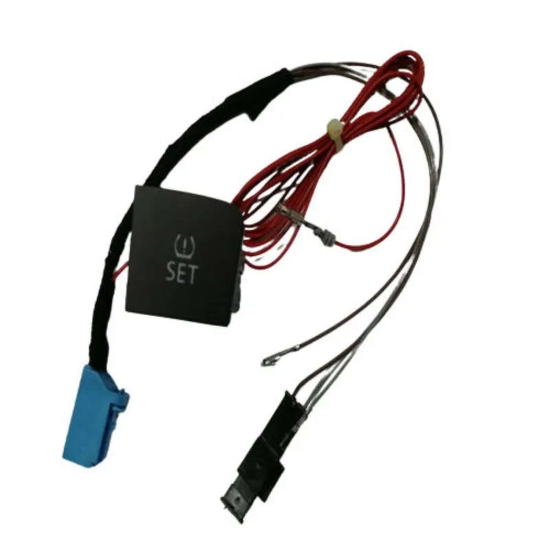 For VW Passat B6 CC TPMS Tire Pressure Monitor Switch Button+Cable wiring harness 3C0 927 121 D 3...