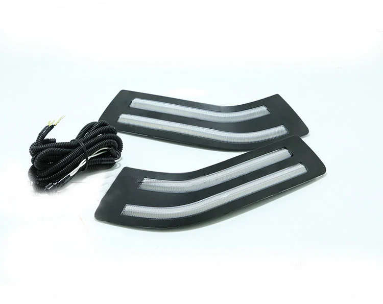 led drl daytime running light for Buick Excelle 2018-2019 with Dynamic moving yellow turn signal ...