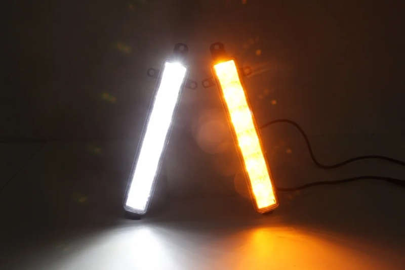 led drl daytime running light for Citroen C3-XR  2015-2016 with yellow turn signal and wireless c...