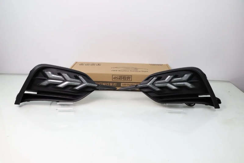 led drl daytime running light for Geery GE 2018 with Dynamic moving yellow turn signal
