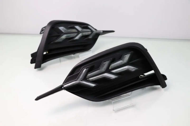 led drl daytime running light for Geery GE 2018 with Dynamic moving yellow turn signal