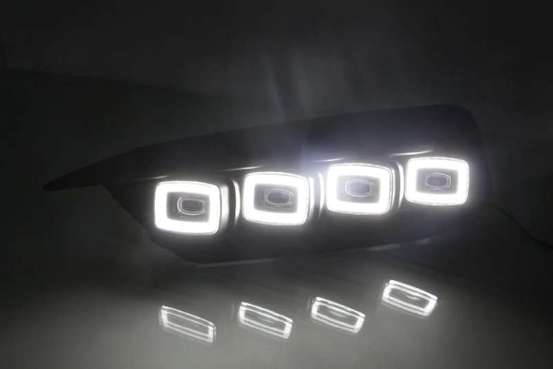 led drl daytime running light for Honda civic 10th 2016-2019 with moving yellow turn signals and ...