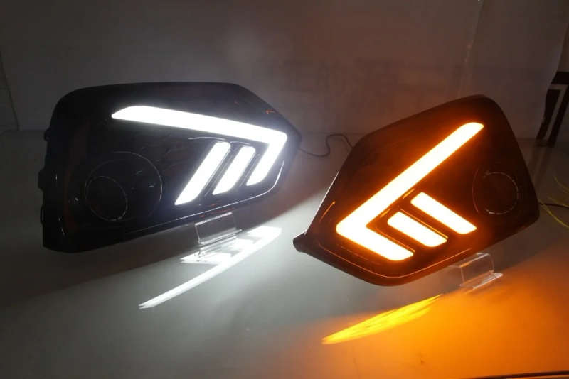 led drl daytime running light for Honda civic 10th with Dynamic moving yellow turn signal