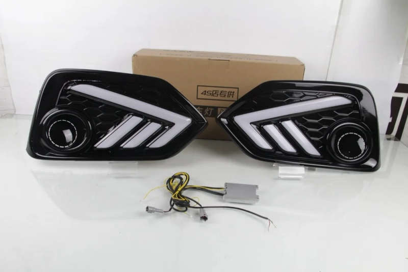 led drl daytime running light for Honda civic 10th with Dynamic moving yellow turn signal