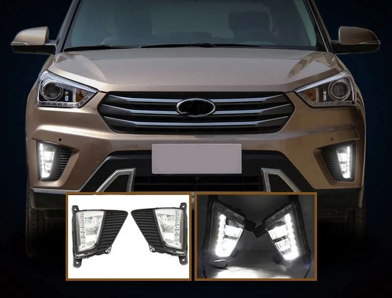 led drl daytime running light for Hyundai ix25 with wireless control