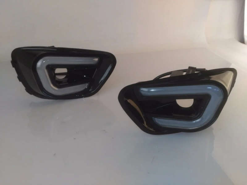 led drl daytime running light for Jeep Compass 2013-2015 with yellow turn signal and wireless con...
