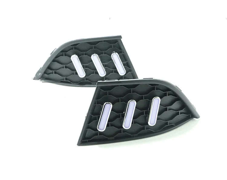 led drl daytime running light for MG GT 2014-2017 with Dynamic moving yellow turn signal and blue...