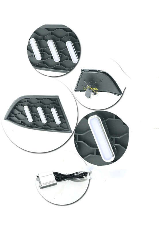 led drl daytime running light for MG GT 2014-2017 with Dynamic moving yellow turn signal and blue...