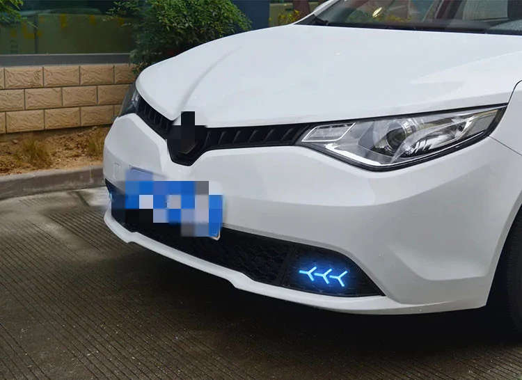 led drl daytime running light for MG GT 2014-2018 with Dynamic moving yellow turn signal and blue...