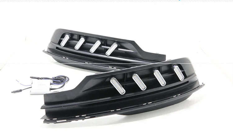 led drl daytime running light for Volkswagen 2019 with Dynamic moving yellow turn signal