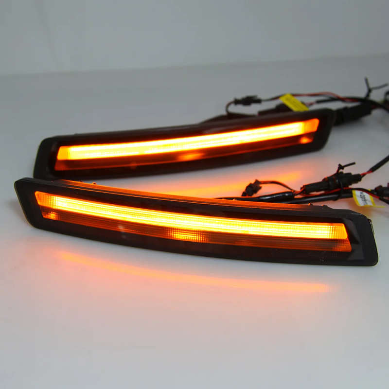 led drl daytime running light for Volkswagen Beetle 2006-2010 with yellow turn signals