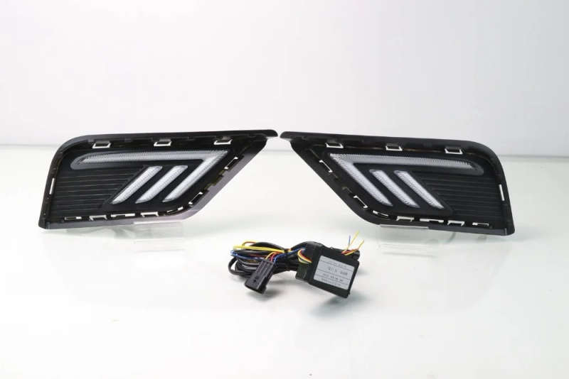 led drl daytime running light for Volkswagen Tharu 2018-2019 with Dynamic moving yellow turn sign...