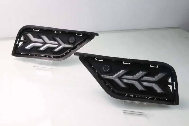 led drl daytime running light for Volkswagen Tharu 2019 with Dynamic moving yellow turn signal an...
