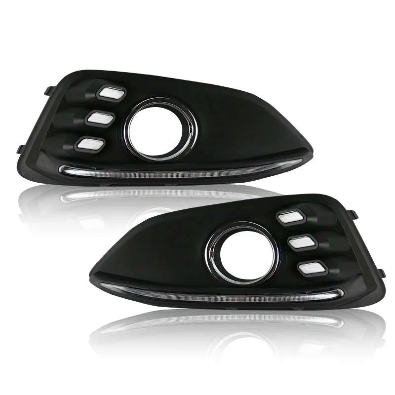 led drl daytime running light + moving yellow turn signal for Chevrolet Malibu with wireless control