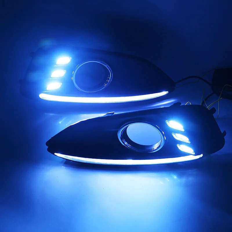 led drl daytime running light + moving yellow turn signal for Chevrolet Malibu with wireless control