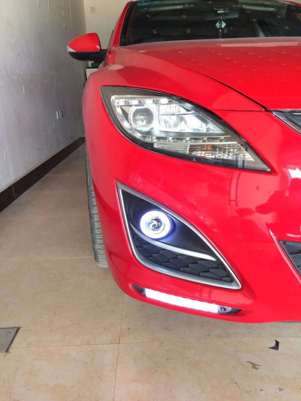 led drl daytime running light + moving yellow turn signal for Mazda 6 Atenza 2010-2013 (GH) 2 gen...