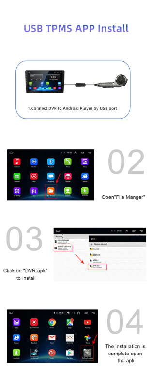 DVR For Android DVD Car Monitor