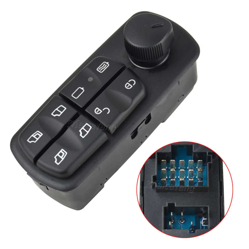 Electric Master Window Switch Console Button For Mercedes-Benz ATEGO AXOR 1998-2013