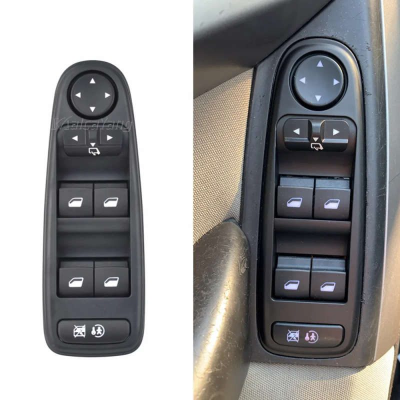Electric Power Lifter Window Master Switch Console Button for 2004-2013 Citroen C4 Picasso 966393...
