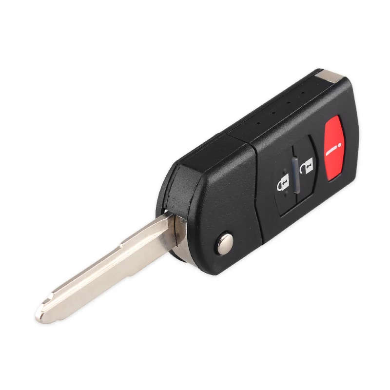 2 +1 3 Button Flip Folding Remote Key Shell Car Case Fob Cover For Mazda 3 5 6 CX5 CX7 CX9 RX8