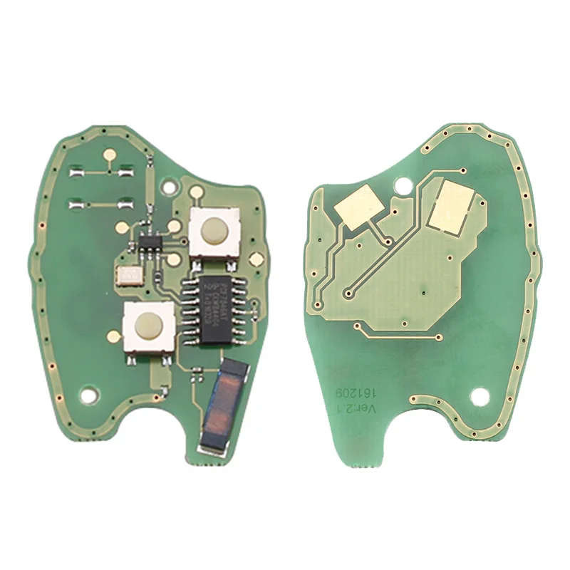 2 Buttons Remote Car Key Case Shell 433MHz PCF7946 Transponder Chip For Renault