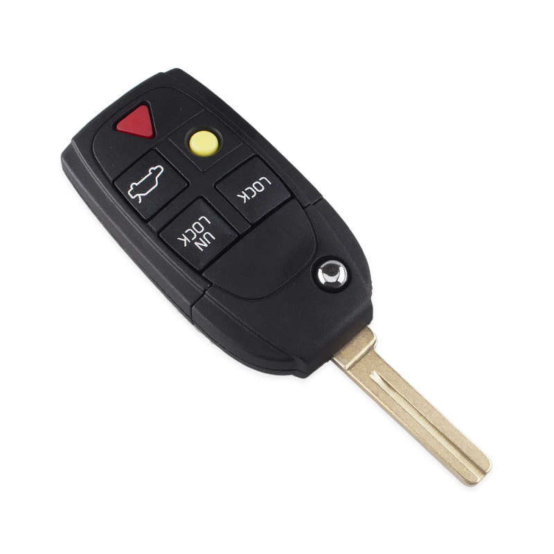 5 Buttons Remote Flip Folding Key Shell Case For Volvo XC70 XC90 V50 V70 S60
